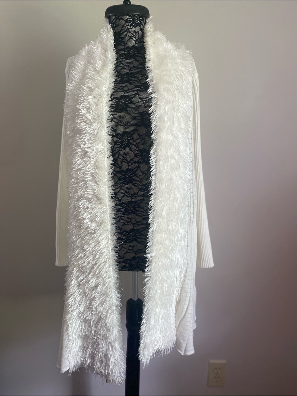 Lauren Michelle Duster Cardigan M Bride Coquette Romantic Glam Grunge Mob Wife